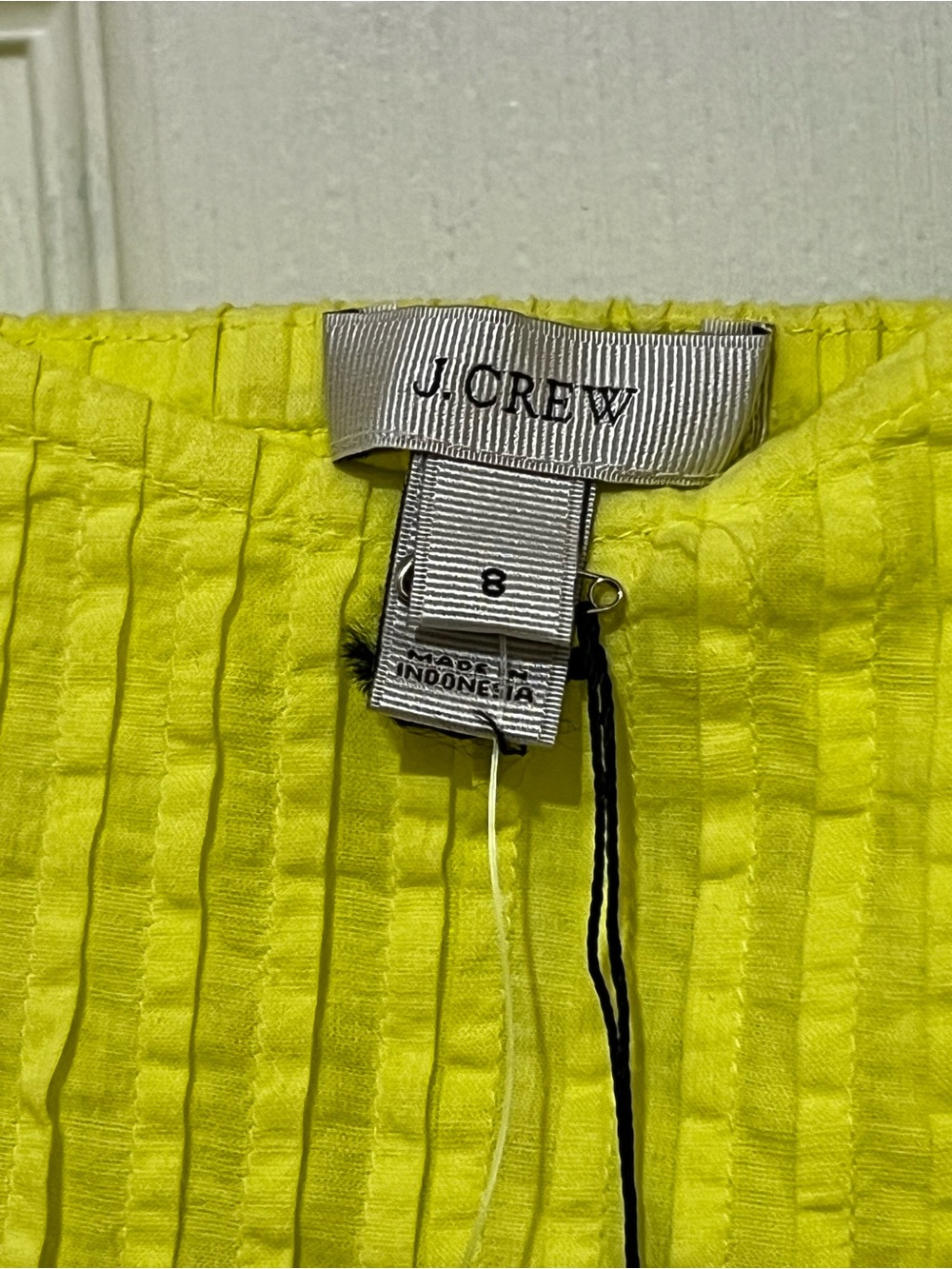 J. Crew Lemon Yellow Smocked Yoke Spaghetti Strap Camisole 8 - Picture 9 of 9
